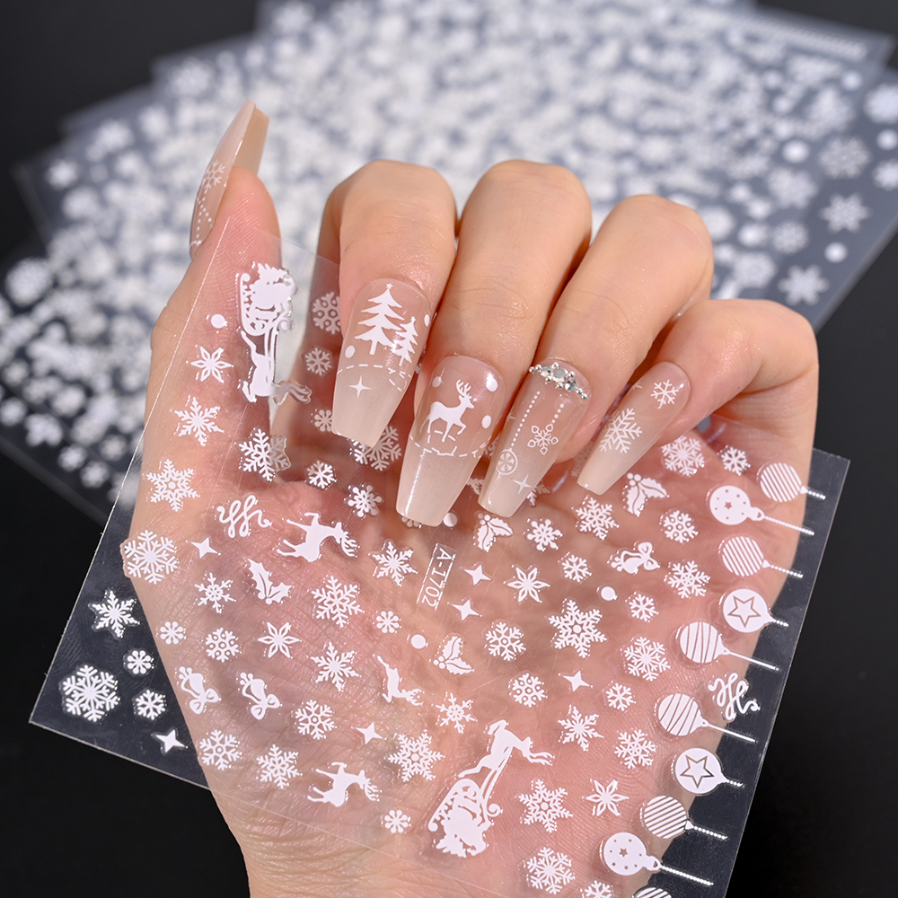 1pcs Winter Snowflake Nail Art - Nail Art Xmas Stickers 리뷰 및 가격