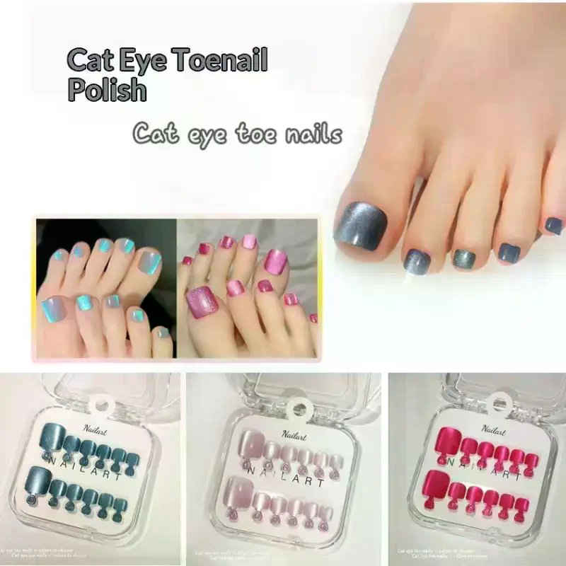 /Kuz/10 Pcs/Box French Fake Na - Nail Art Extension Cat Eye 리뷰 및 가격