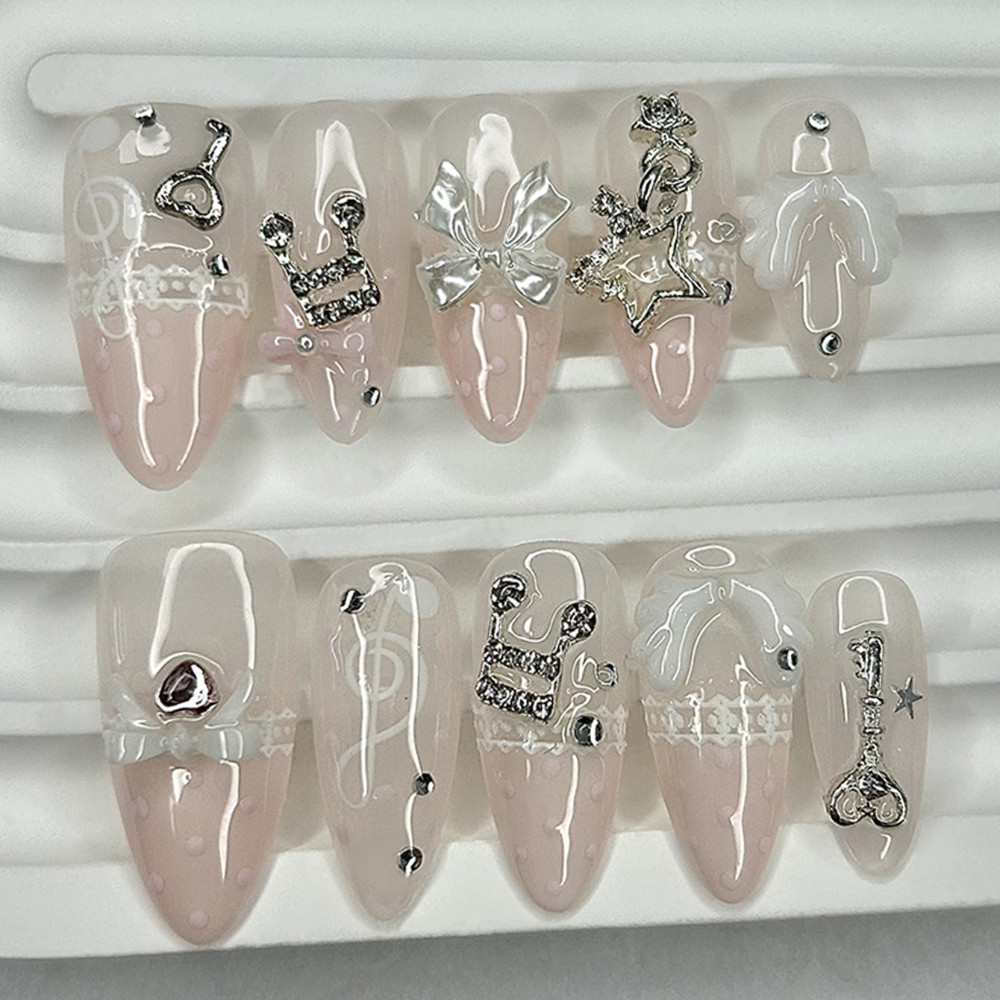 10 Pieces Retro Cute 3D Butter - Nail Art French Nails 리뷰 및 가격