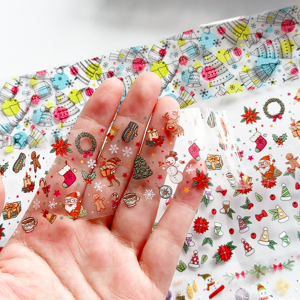 10 Rolls Christmas Nail Art Fo - Nail Art Xmas Stickers 리뷰 및 가격