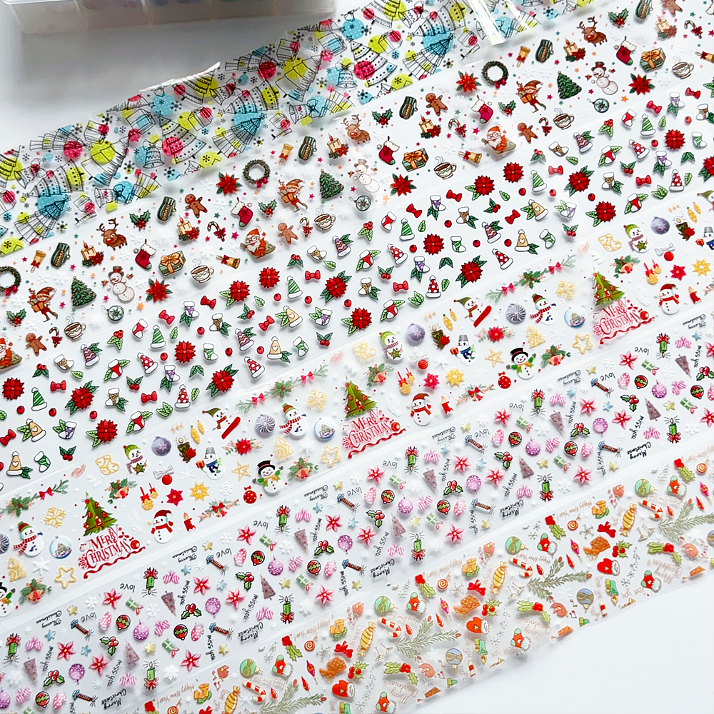 10 Rolls Christmas Nail Art Fo - Nail Art Xmas Stickers 리뷰 및 가격