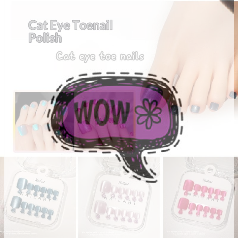 10 Pcs/Box French Fake Nails G - Nail Art Extension Cat Eye 리뷰 및 가격
