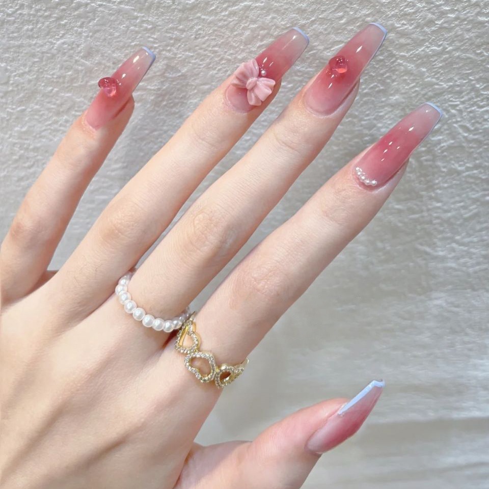 24Pcs/Box Blush France T Long  - Nail Art France 리뷰 및 가격