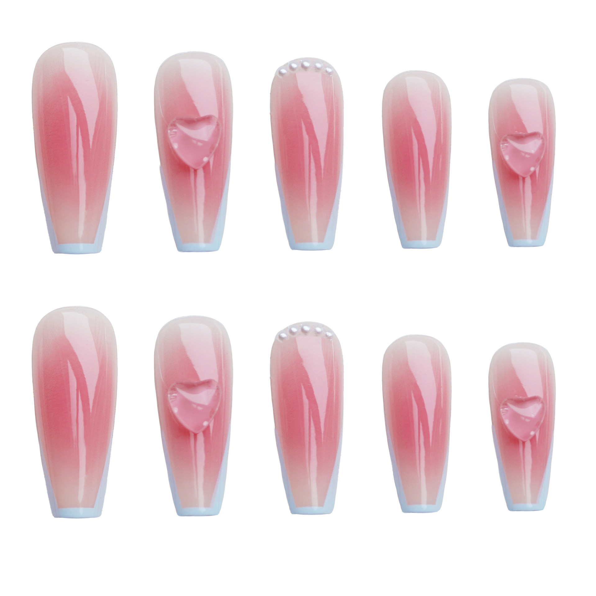 24Pcs/Box Blush France T Long  - Nail Art France 리뷰 및 가격