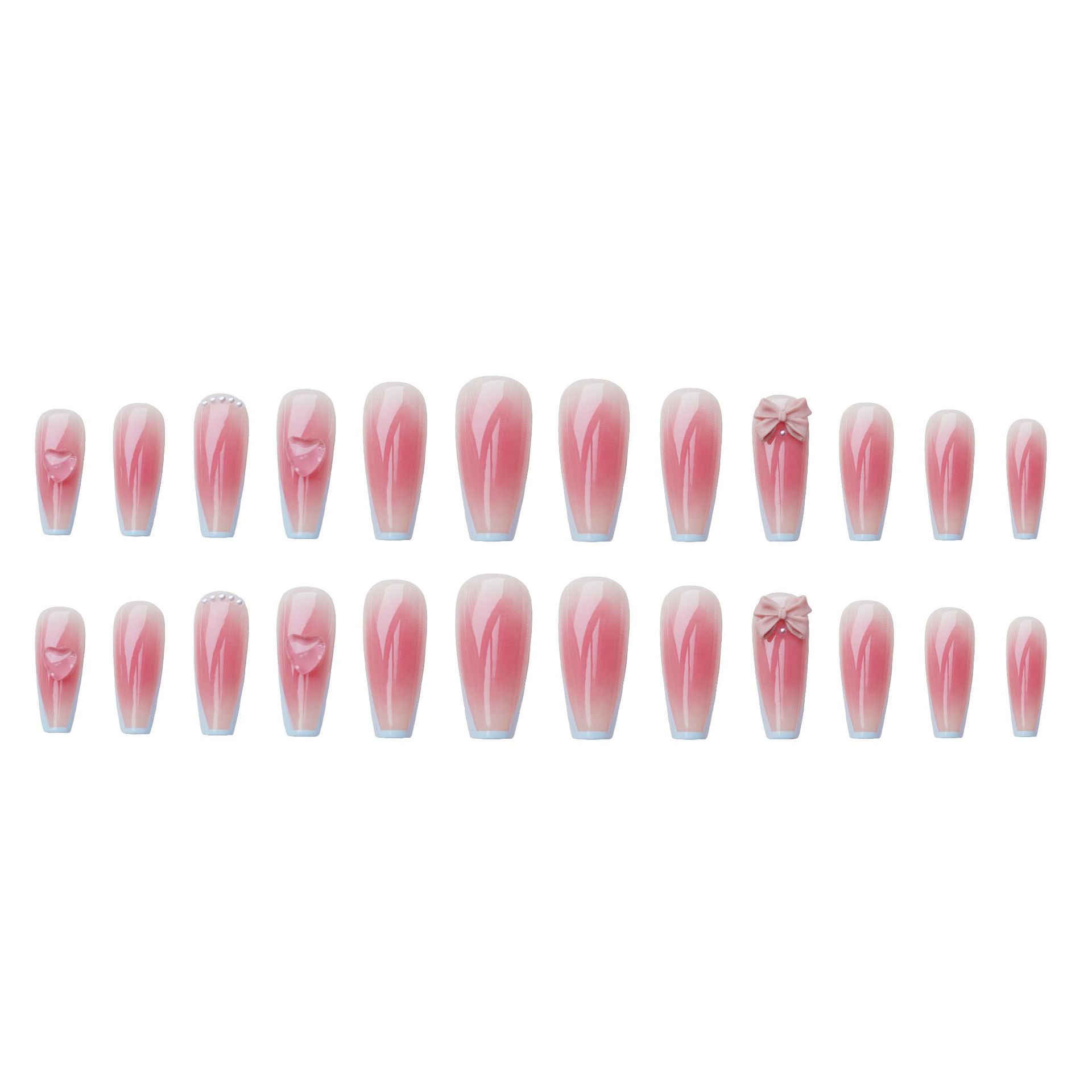 24Pcs/Box Blush France T Long  - Nail Art France 리뷰 및 가격