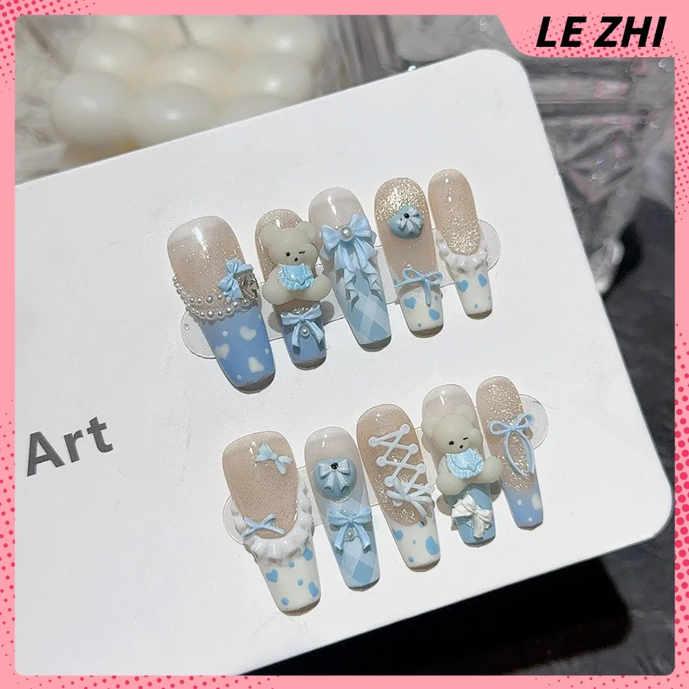 10Pcs Long Coffin Stiletto Lit - Nail Art France 리뷰 및 가격