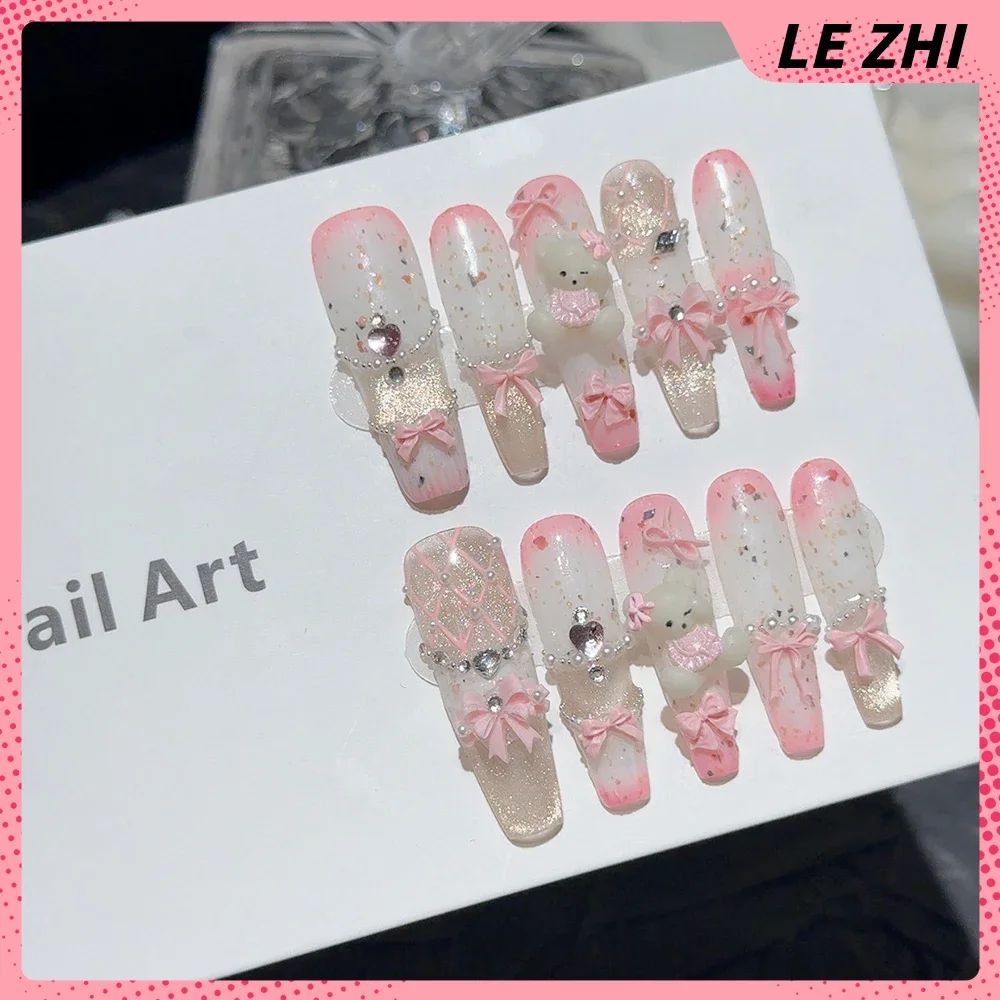 10Pcs Long Coffin Stiletto Lit - Nail Art France 리뷰 및 가격