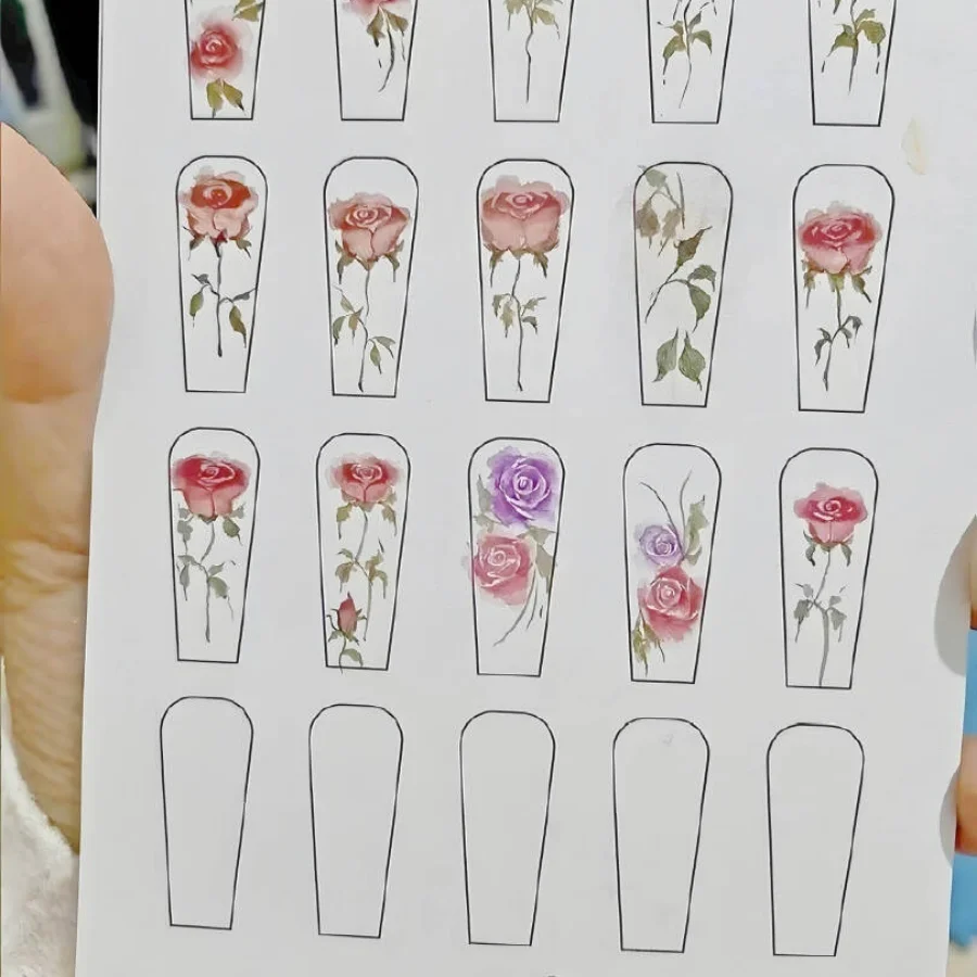 Nail Flower Practise Paper Tra - Nail Art France 리뷰 및 가격