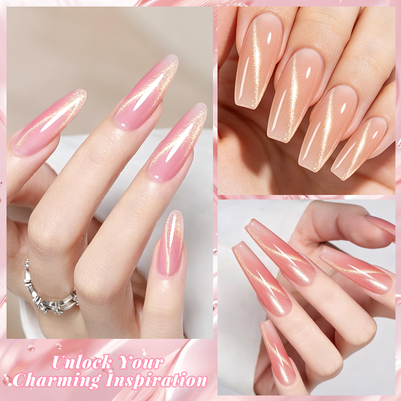 20ml Nude Pink Magnetic Cat Ey - Nail Art Extension Cat Eye 리뷰 및 가격