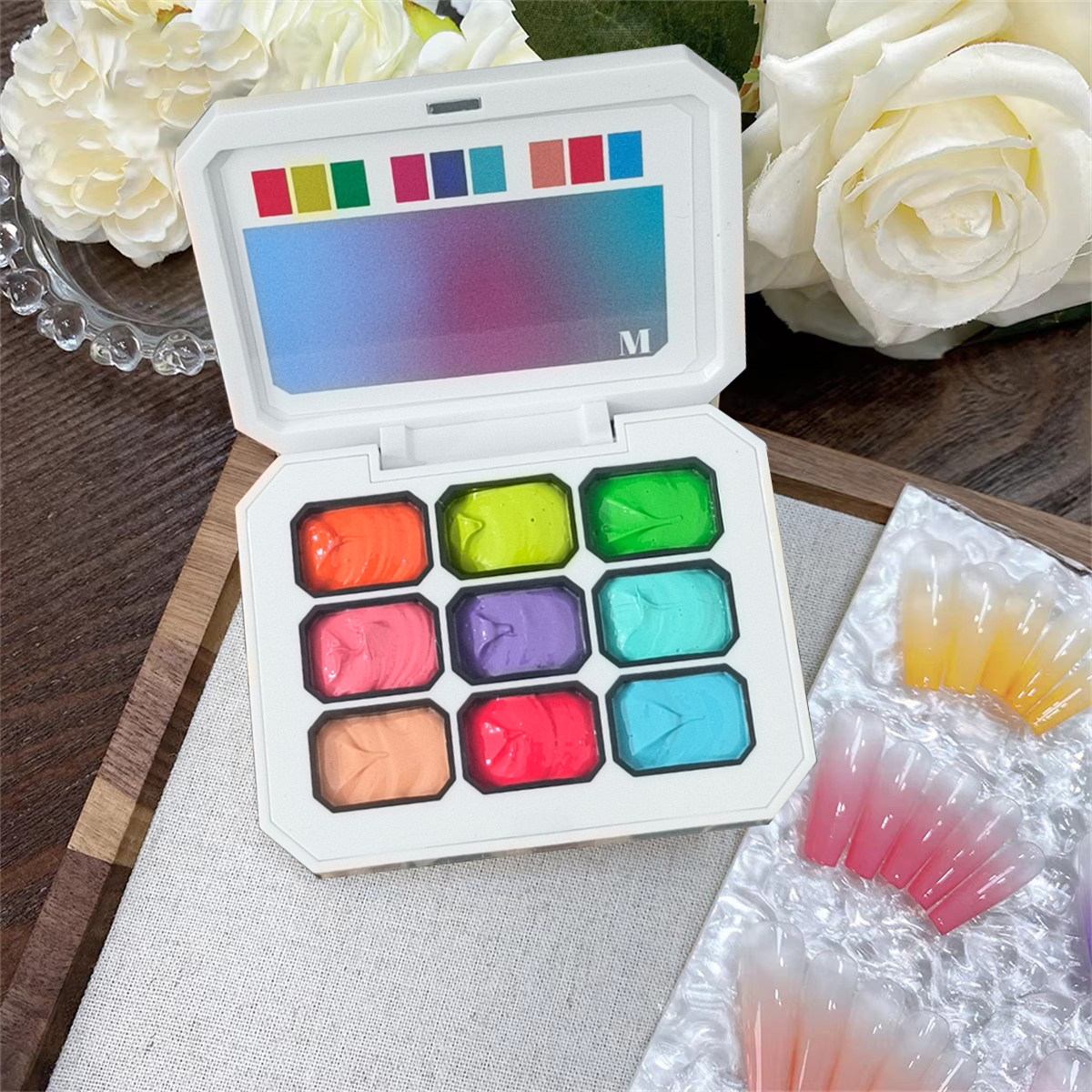 1pc 9-color solid nail polish  - Nail Art Halal 리뷰 및 가격