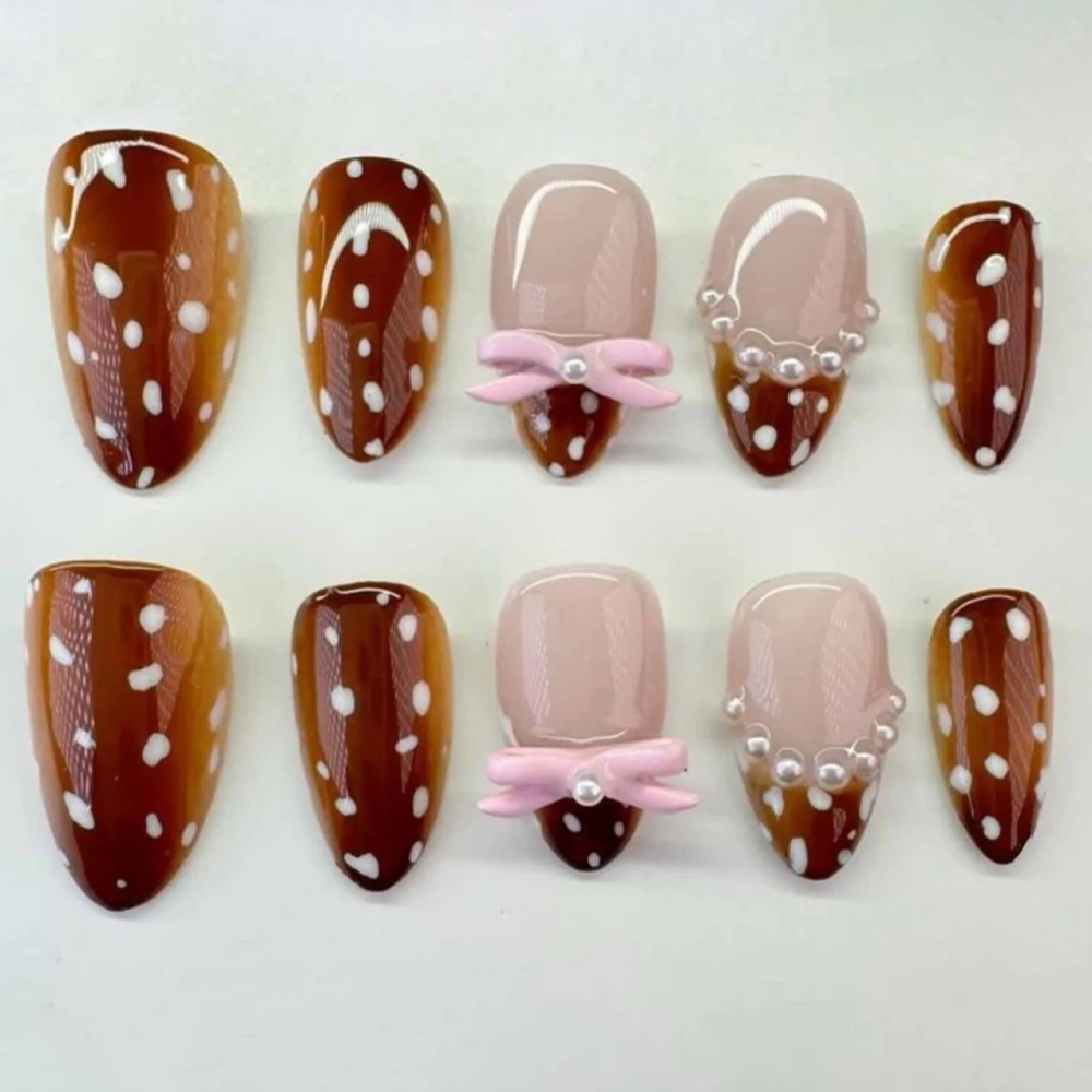 24Pcs Short Almond Fake Nails  - Nail Art Overlay 리뷰 및 가격