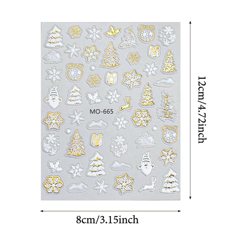 Snowman Star Sliders Cartoon D - Nail Art Xmas Stickers 리뷰 및 가격