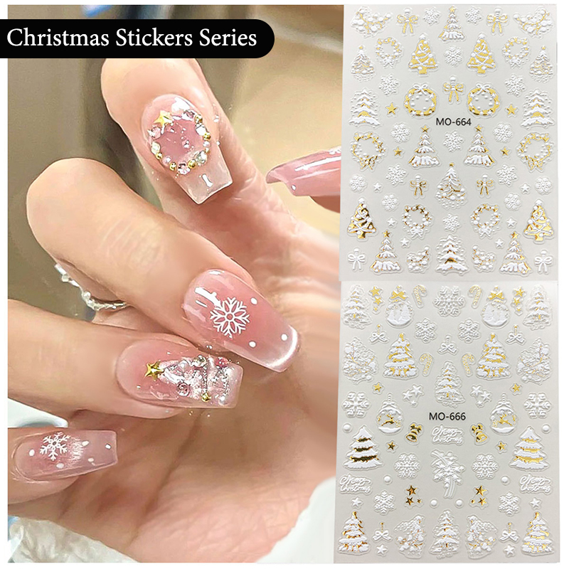 Snowman Star Sliders Cartoon D - Nail Art Xmas Stickers 리뷰 및 가격