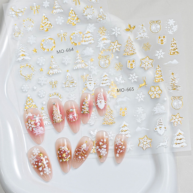 Snowman Star Sliders Cartoon D - Nail Art Xmas Stickers 리뷰 및 가격